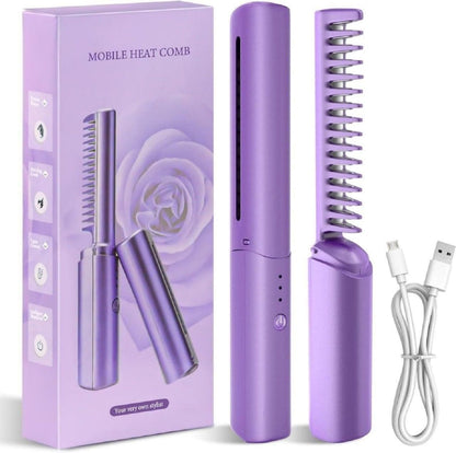Mini Portable Hair Straightener Hair Straightener  (Purple)