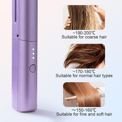 Mini Portable Hair Straightener Hair Straightener  (Purple)
